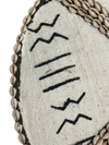 Bamileke Shield With MudCloth and Cowrie Cross