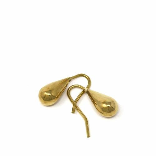 Brass Tear-drop Earrings