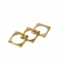  Brass Square Rings