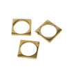 Brass Square Rings