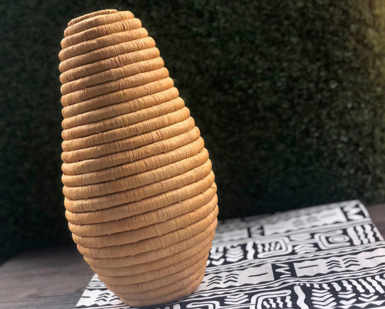 Woven Honeycomb Vase