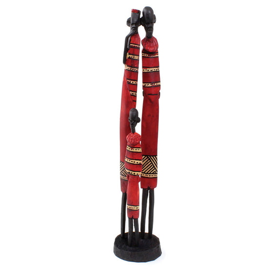 Maasai Family Stick Carving