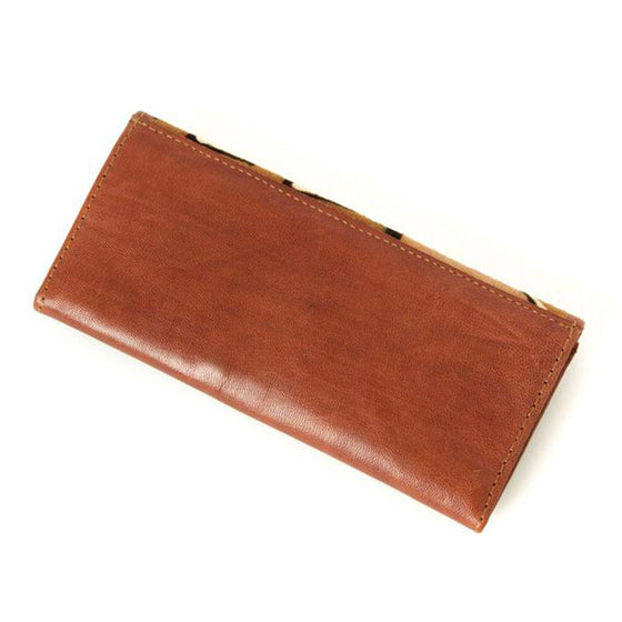 Leather Mudcloth Wallet • Assorted Styles