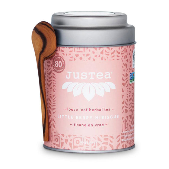 JusTea®  Loose Leaf Little Berry Hibiscus Tea